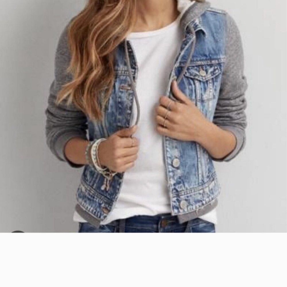American Eagle Outfitters AE Women's Denim  Hoodie